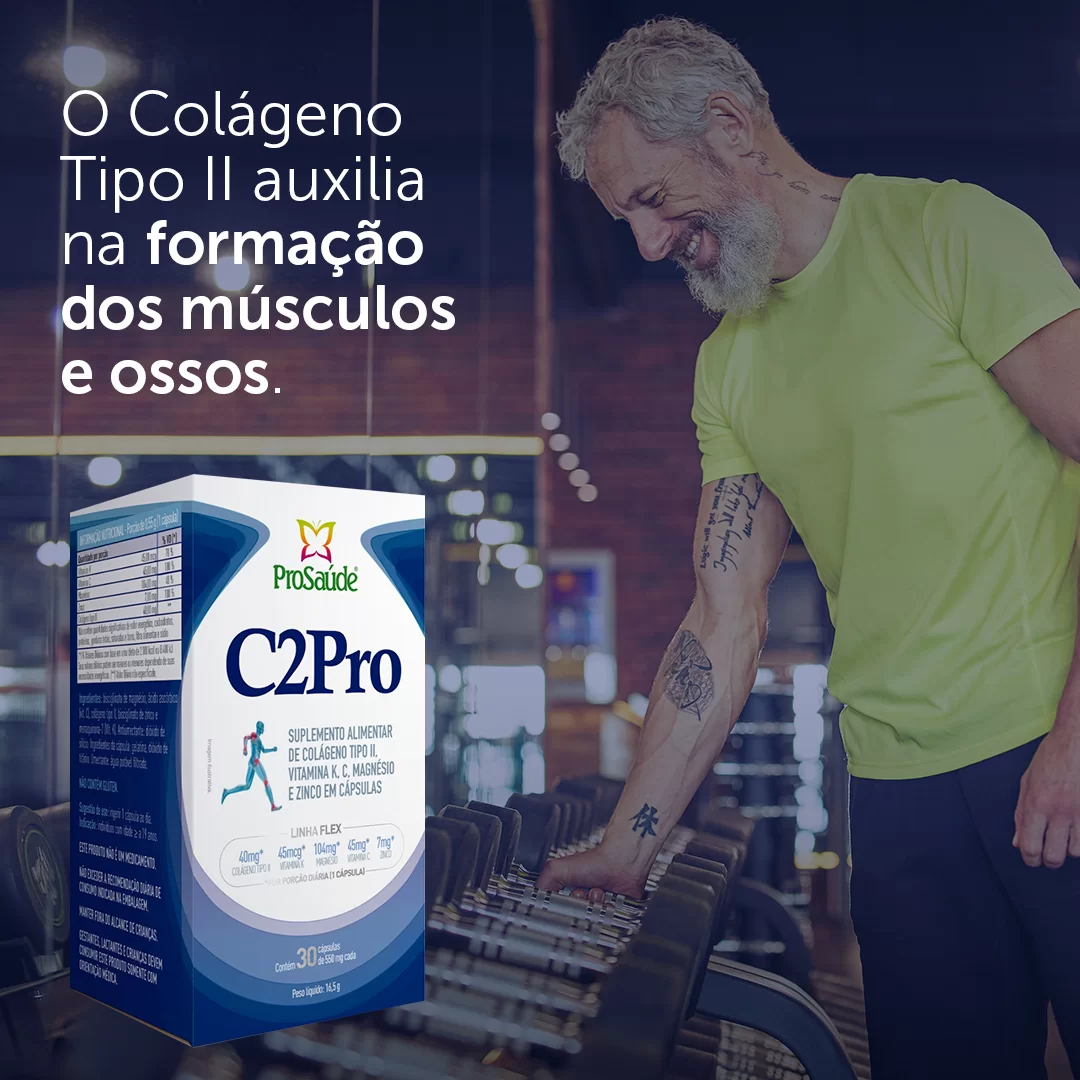 C2 Pro - Colágeno tipo 2 + Magnésio + Vitamina K image hover