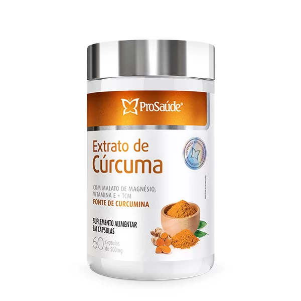 Extrato de Cúrcuma com Malato de Magnésio - 60cp Prosaude