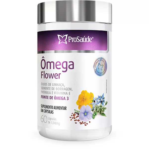 Omega Flower (Pri+bor+linh) 60 Caps-prosaude