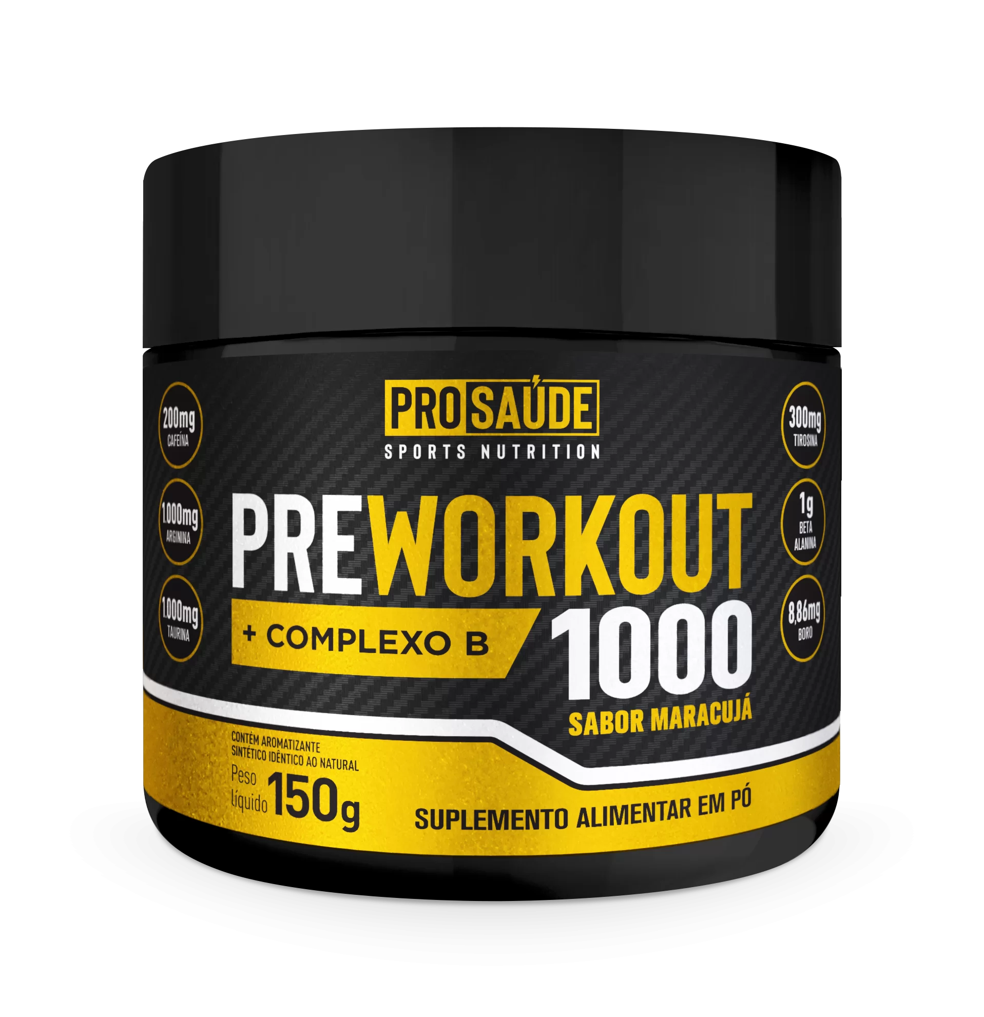 Preworkout - Pre Treino Sabor Maracuja 150G - Prosaude